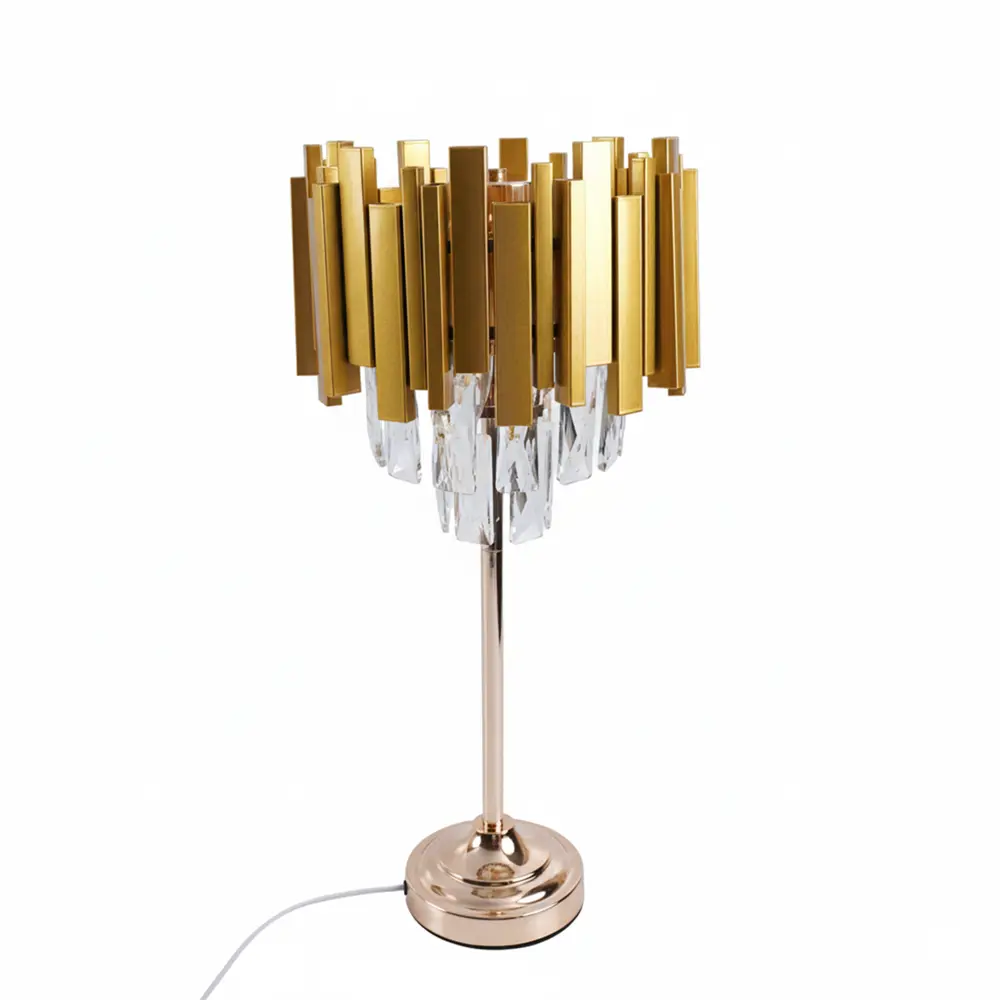 Настольная лампа Estares Frida цвет золото STLM-2148954 - Вид №1