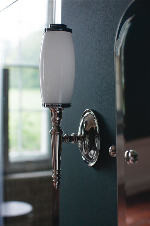 Светильник с овальным основанием и матовым цилиндрическим плафоном, НИКЕЛЬ Arcade Burlington EL/AL13 - Вид №2