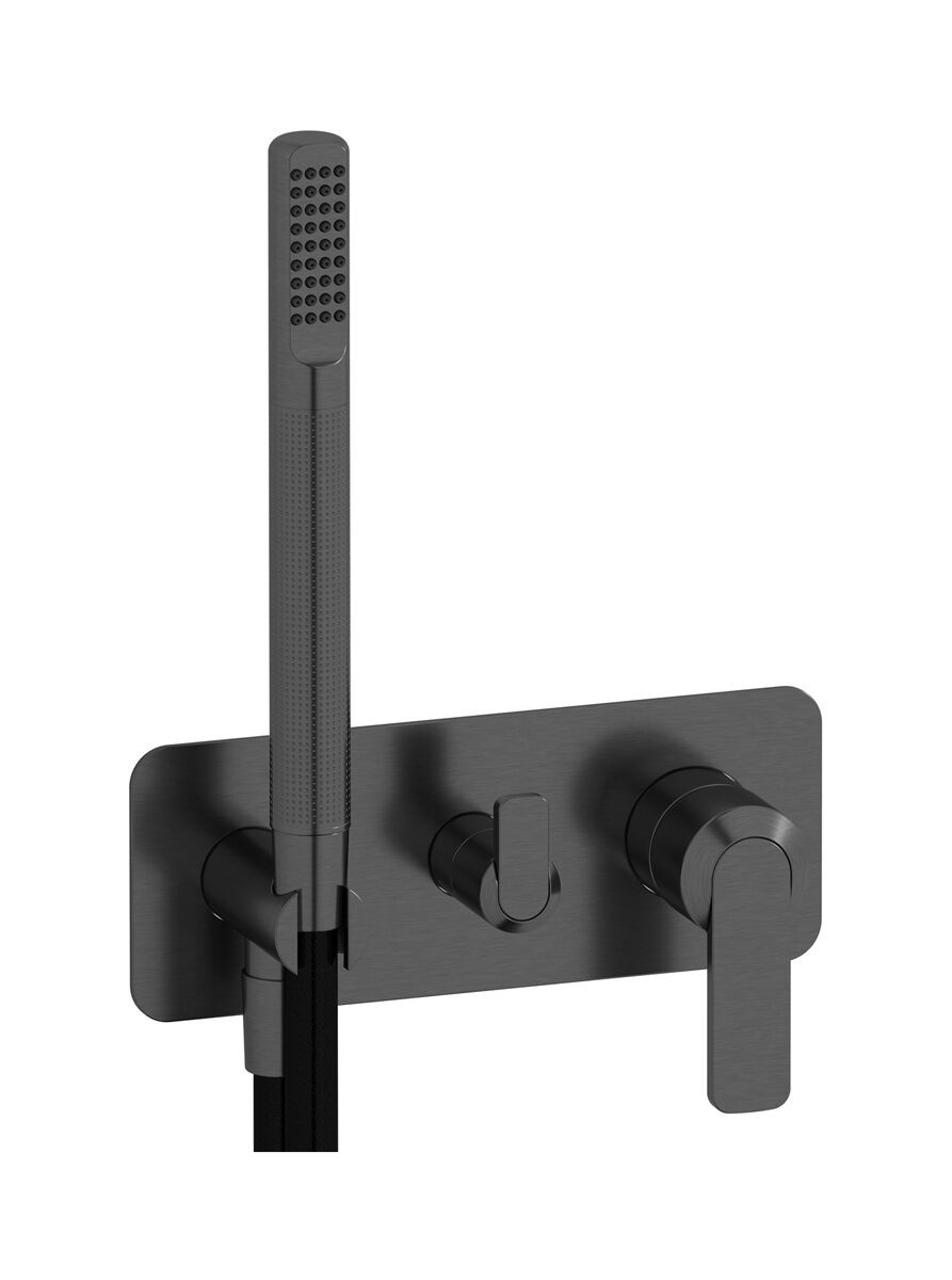 Однорычажный смеситель для душа с 3 отверстиями и ручным душем IB C-67 ARCH-00116194 - Вид №4