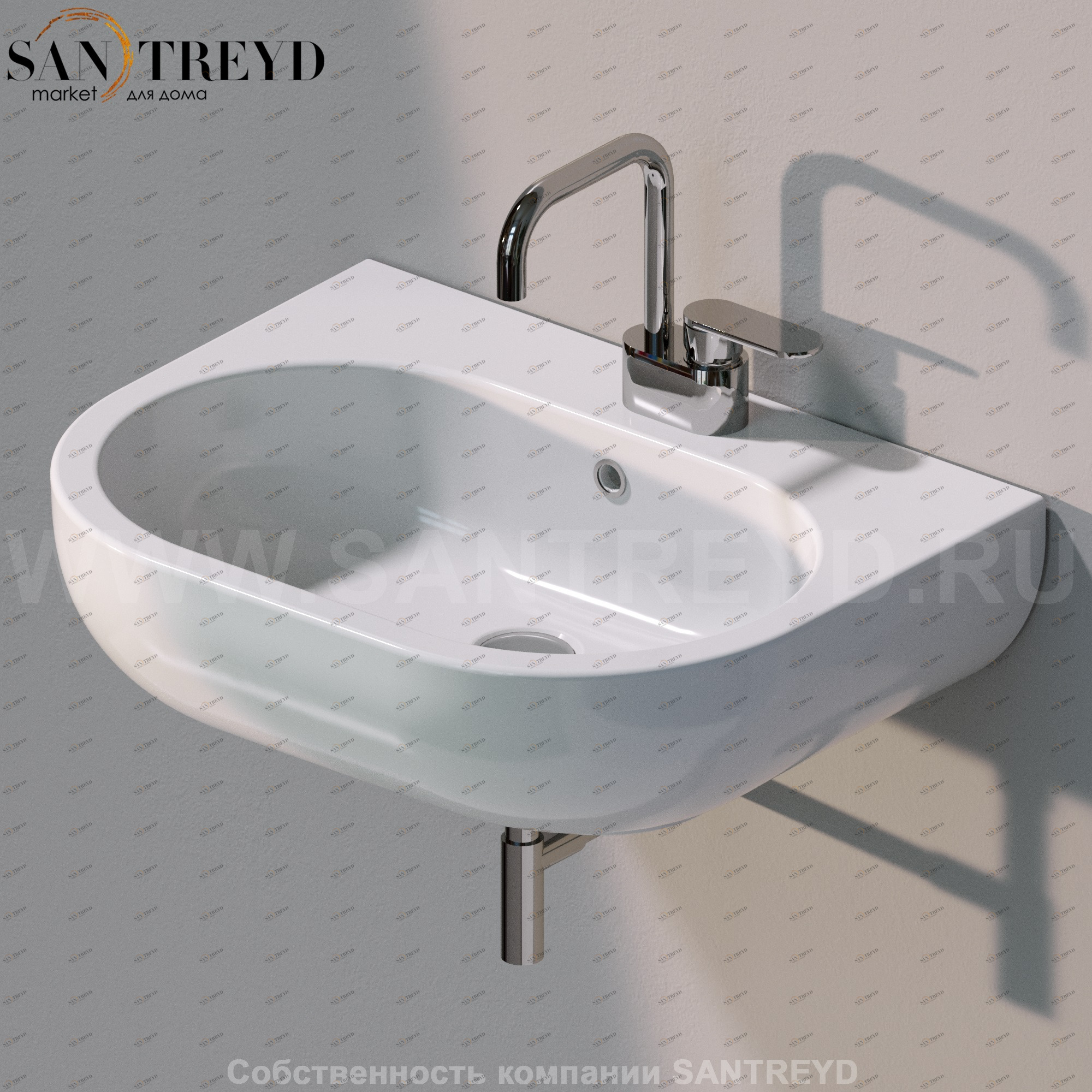 PS62L9016 Подвесная раковина настенная овальная Ceramica Flaminia Pass белая