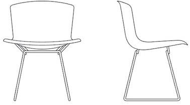 KNOLL Санное кресло с кожаной обивкой Bertoia sun-id-1407482 - Вид №5