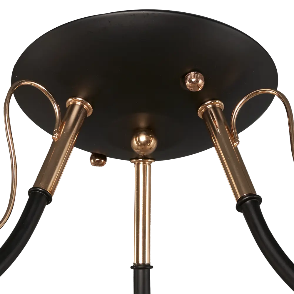 Люстра потолочная Camila 1112 3 лампы 9 м² цвет чёрный Escada STLM-2175519 - Вид №4