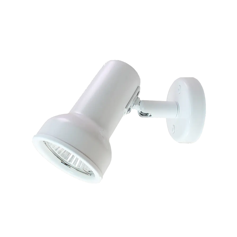 Спот поворотный накладной E51, 1 лампа, 2 м², цвет белый СВЕТКОМПЛЕКТ STLM-2132025