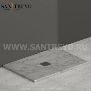 DT101MC Душевой поддон 100x70 керамический Globo