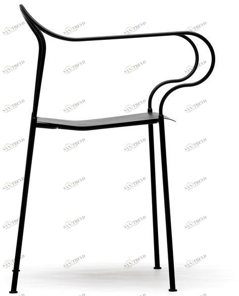 Nola Industrier Стул для ресторана из стали с подлокотниками Kyparn sun-id-1500593