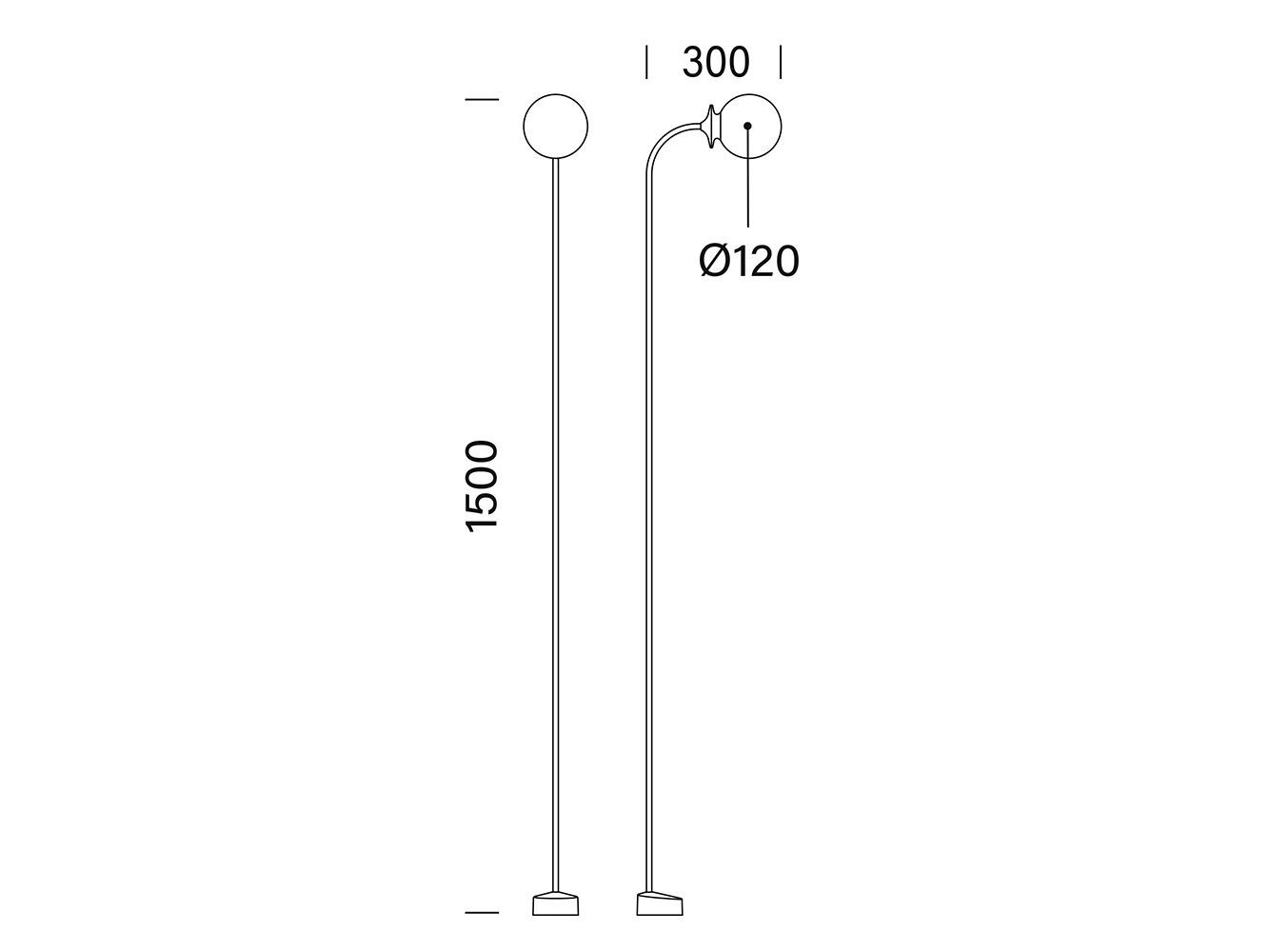 Стальной и стеклянный светодиодный световой столб Platek Balina ARCH-00111728 - Вид №6