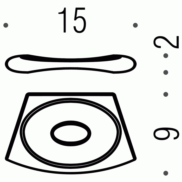 B2801 Мыльница настенная COLOMBO LAND Colombo Design - Вид №3