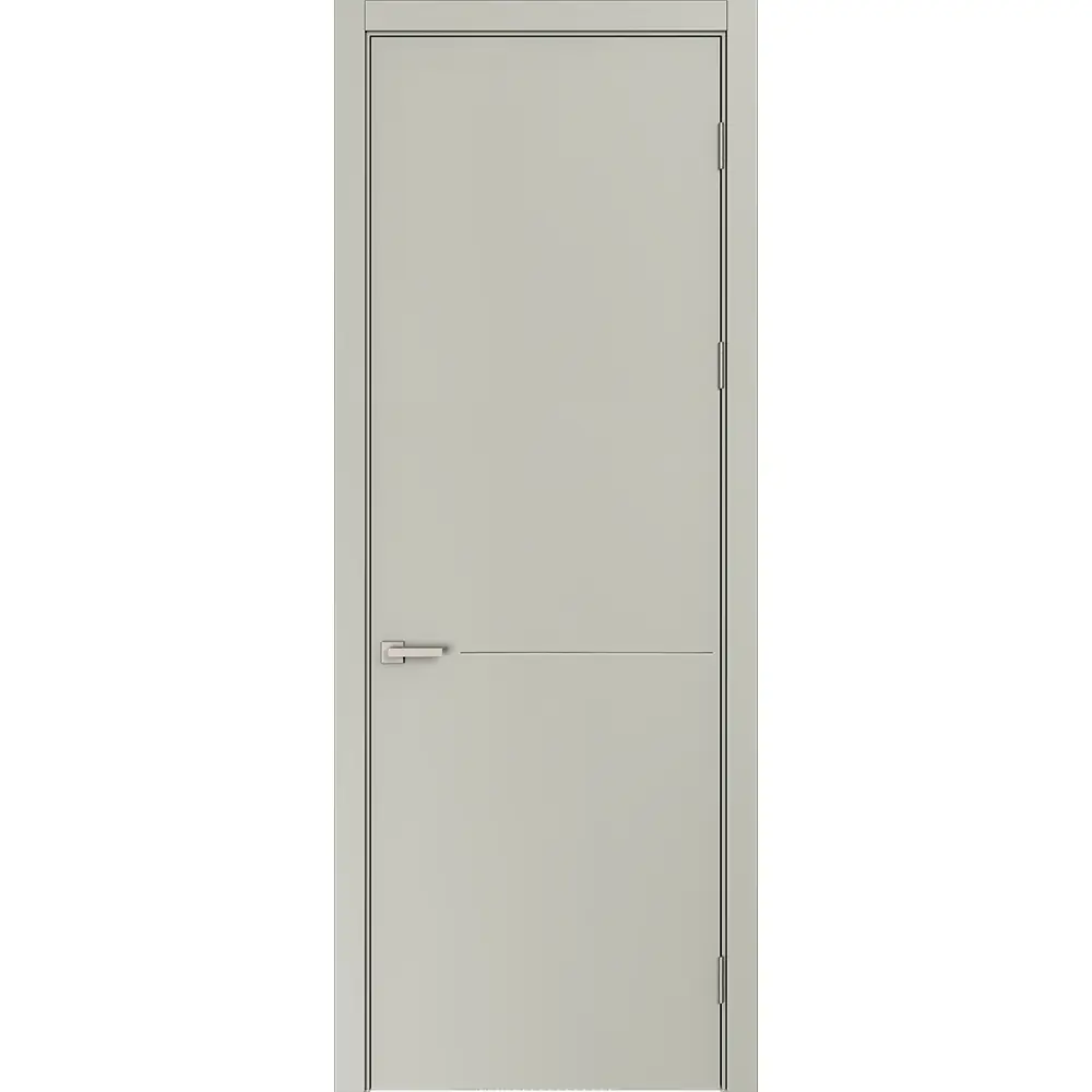 Дверь межкомнатная глухая Николь 90x230 см эмаль цвет шелк с замком и без петель 89464746 STLM-2058538 BELWOODDOORS 