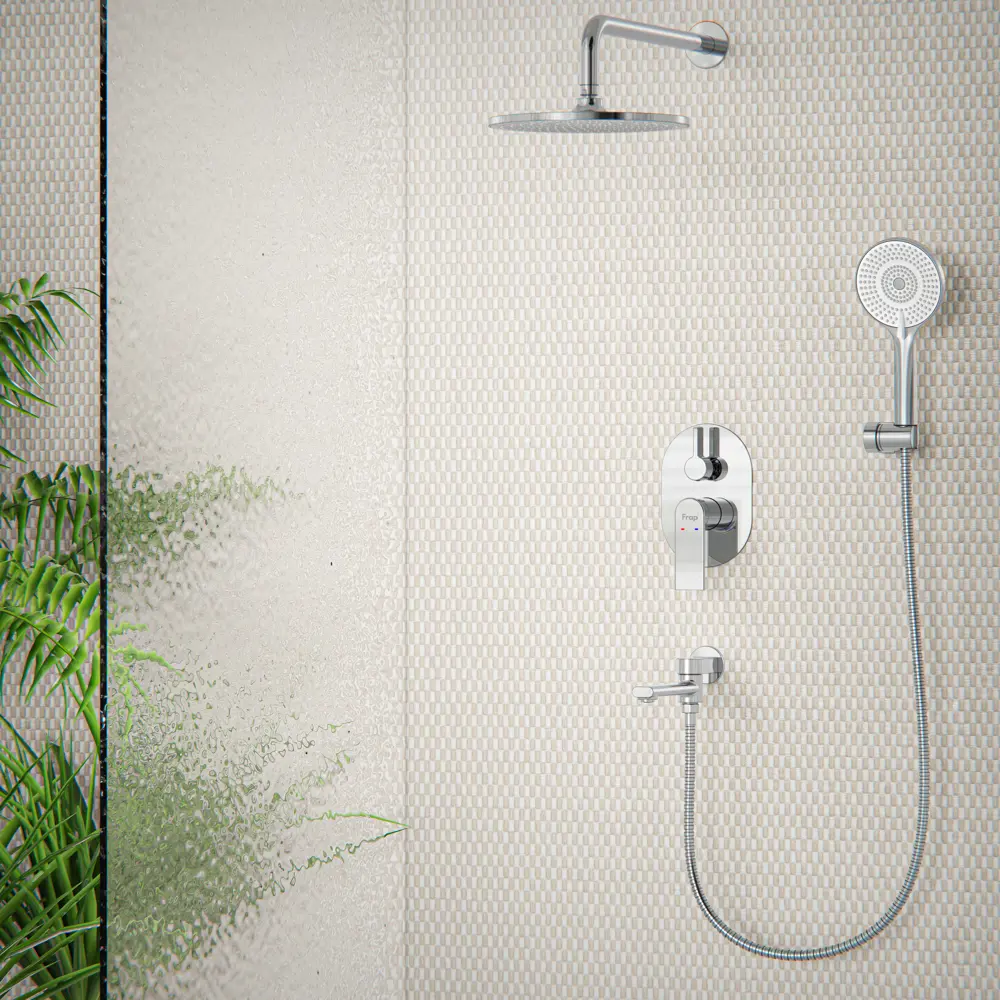 Душевая система Frap Arne F71204 скрытого монтажа цвет хром STLM-2203533 - Вид №15