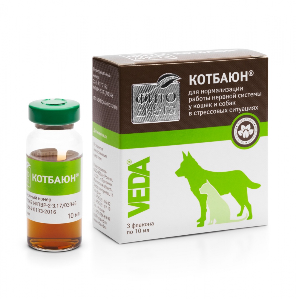 ПР0044291 Фитодиета Кот Баюн флак. 3x10мл ВЕДА 