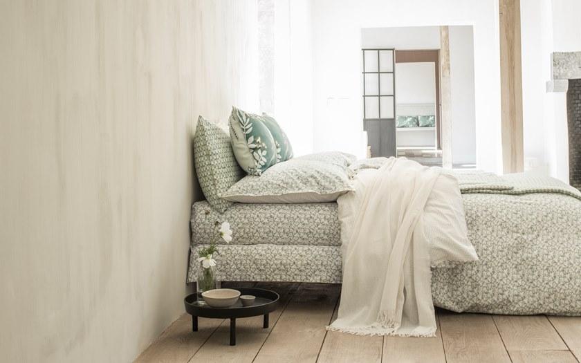 Alexandre Turpault Хлопковая наволочка с принтом и цветочными мотивами Feuilles d'ikat sun-id-1376232 - Вид №2