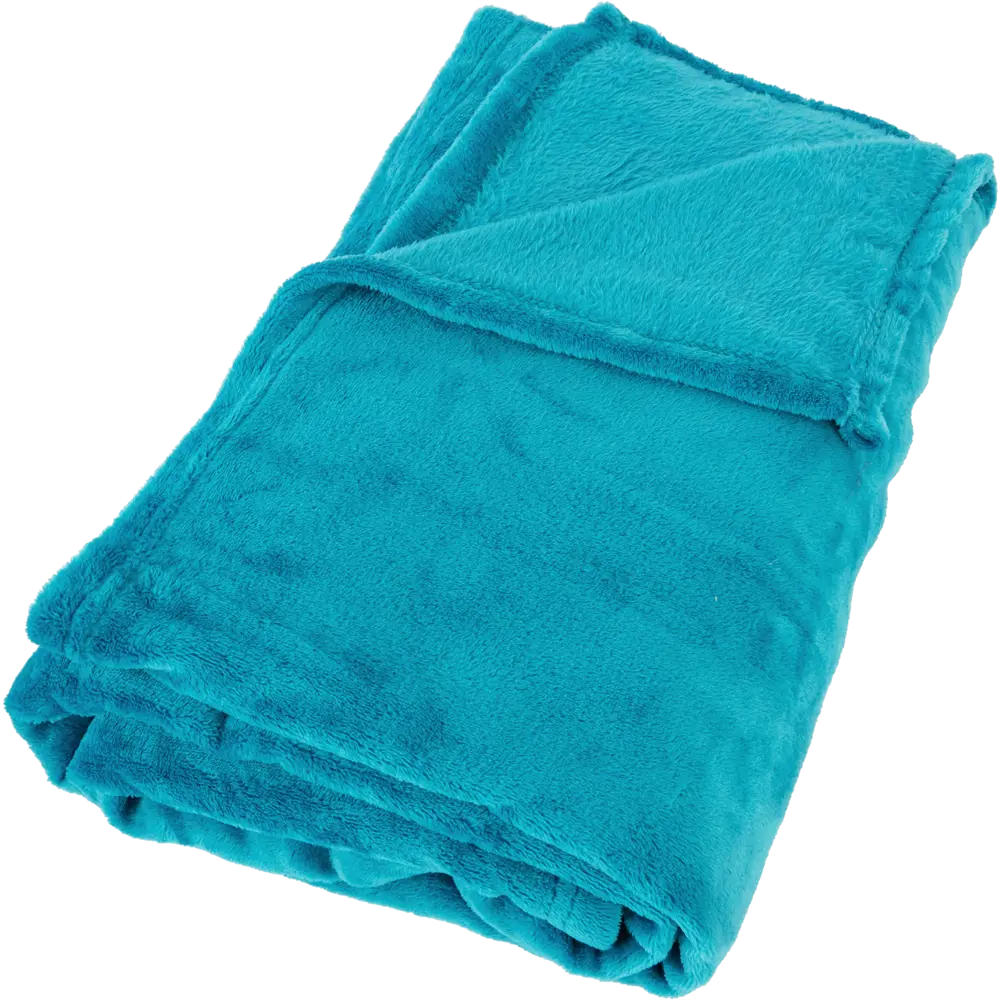 Плед Ario 150x200 см фланель цвет бирюзовый Santreyd STLM-2144073 - Вид №1