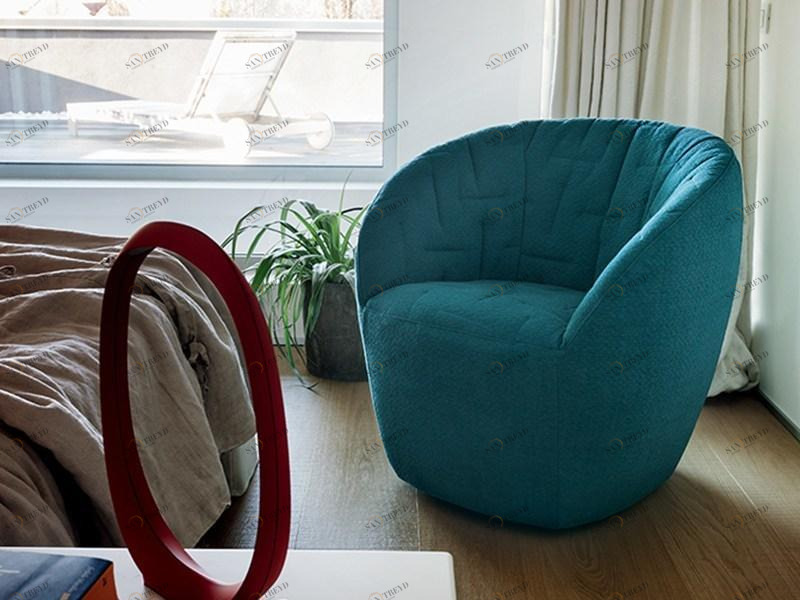 Ditre Italia Вращающееся кресло из ткани sun-id-1355967