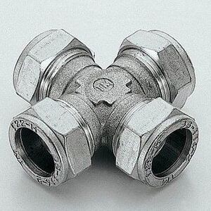 Крестовина 15 х15 х15 х15 обжим никель TIEMME