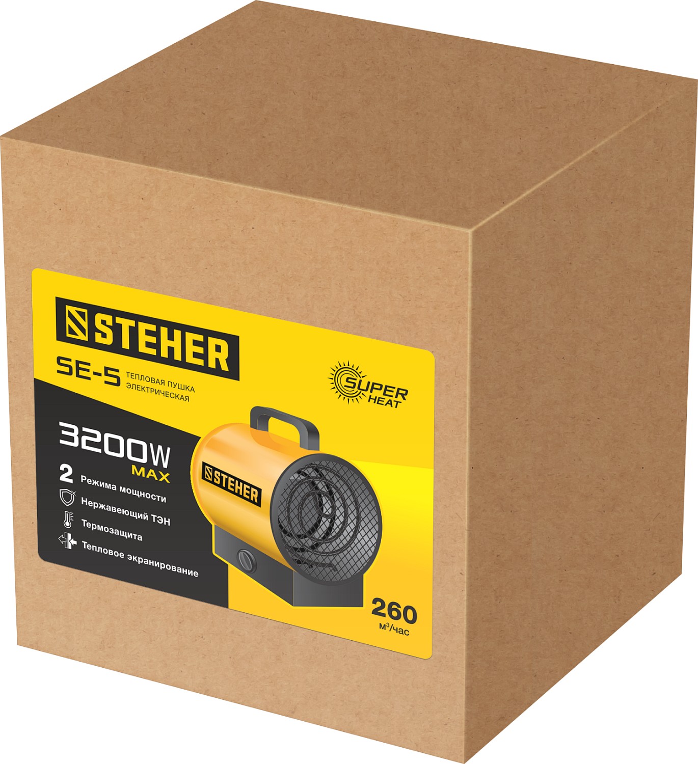 9107848 Тепловая пушка электрическая STEHER SE-5 STDN-0042244 - Вид №2