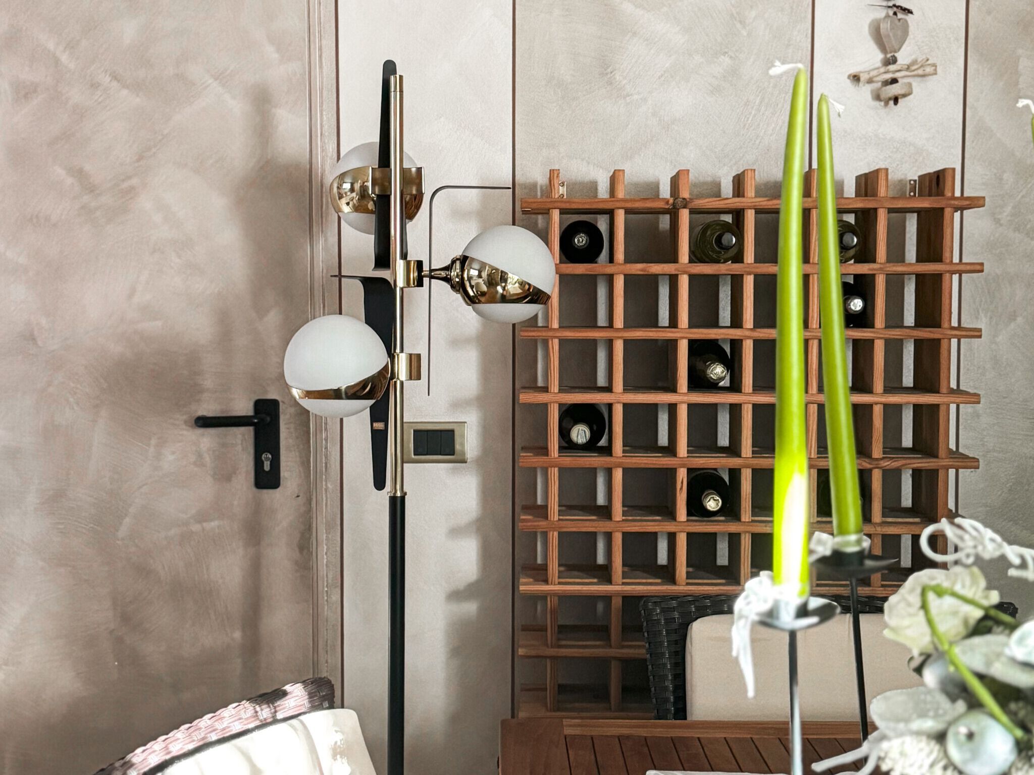 Светодиодный торшер из металла и матового стекла Lampex Italiana Cosmo ARCH-00022808 - Вид №2