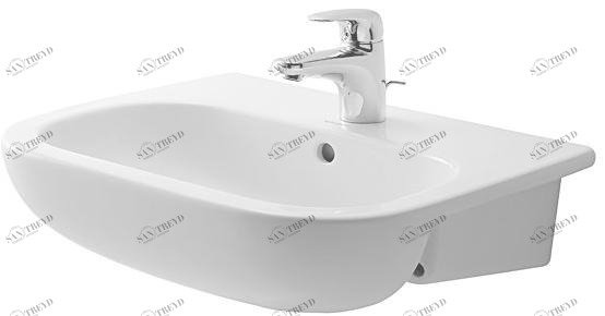 Накладная раковина консольная овальная Duravit D-Code sun-id-1510867