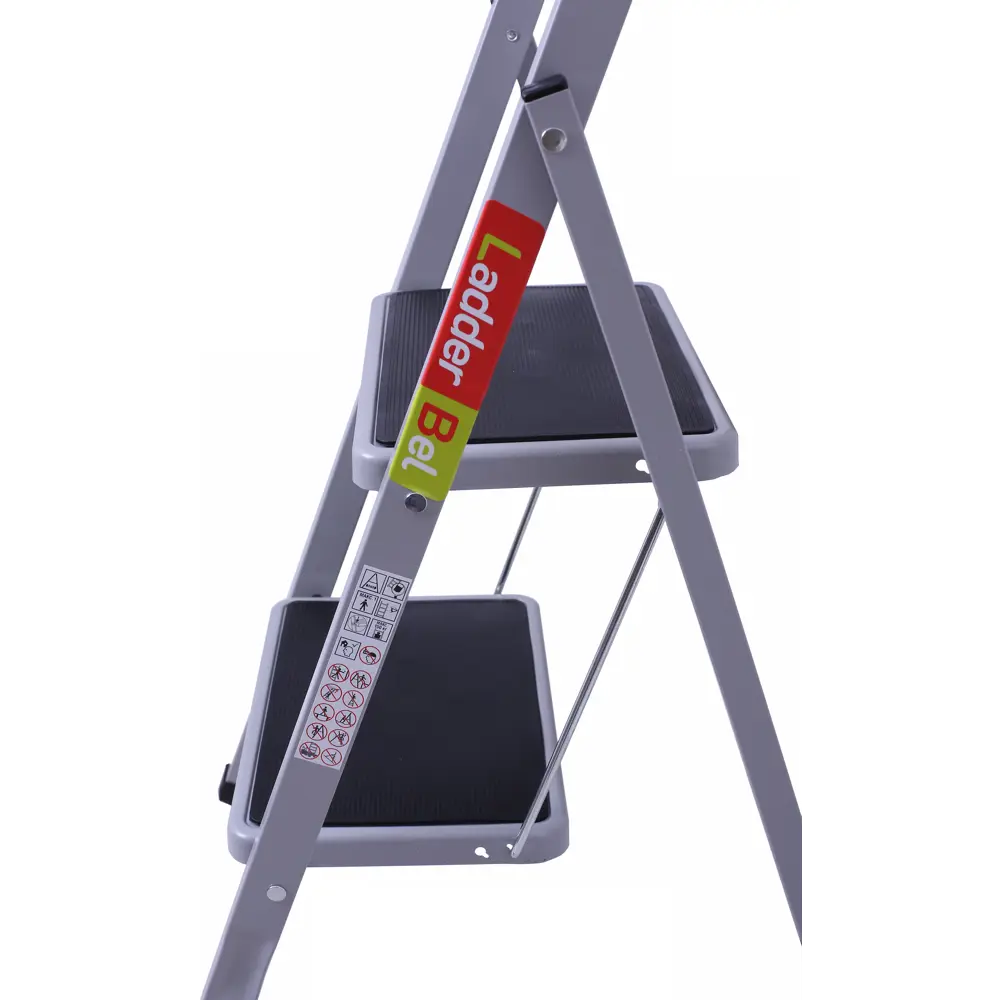 Стремянка LADDERBEL с деревянным декором - 2 ступени, нагрузка 150 кг 89364948 STLM-1330813 - Вид №3