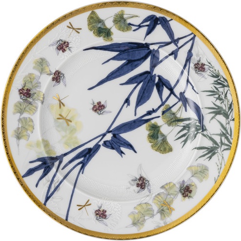 10655602 Rosenthal Набор тарелок десертных Rosenthal Турандот 18см, фарфор, белый, золотой кант, 6 шт Фарфор 