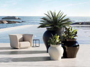 Яркий круглый плантатор