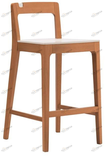 Высокий табурет из бука со спинкой Giorgio Santreyd sun-id-1424721