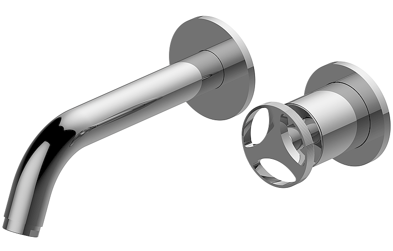 E-11435-C19B-T Настенный прогрессивный смеситель скрытого монтажа для раковины - излив 19см - внешние элементы GRAFF Harley