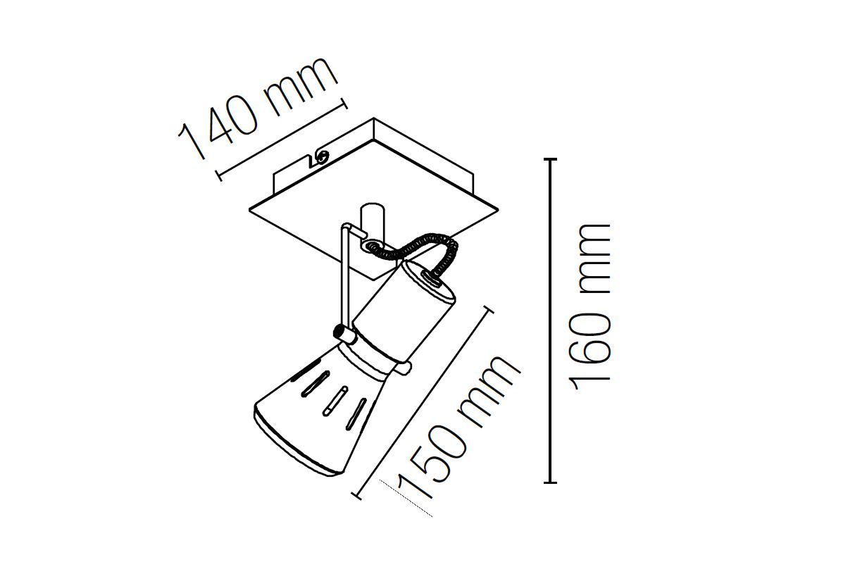 Металлический настенный светильник / потолочный светильник Fan Europe Lighting INTEC ARCH-00065782 - Вид №1