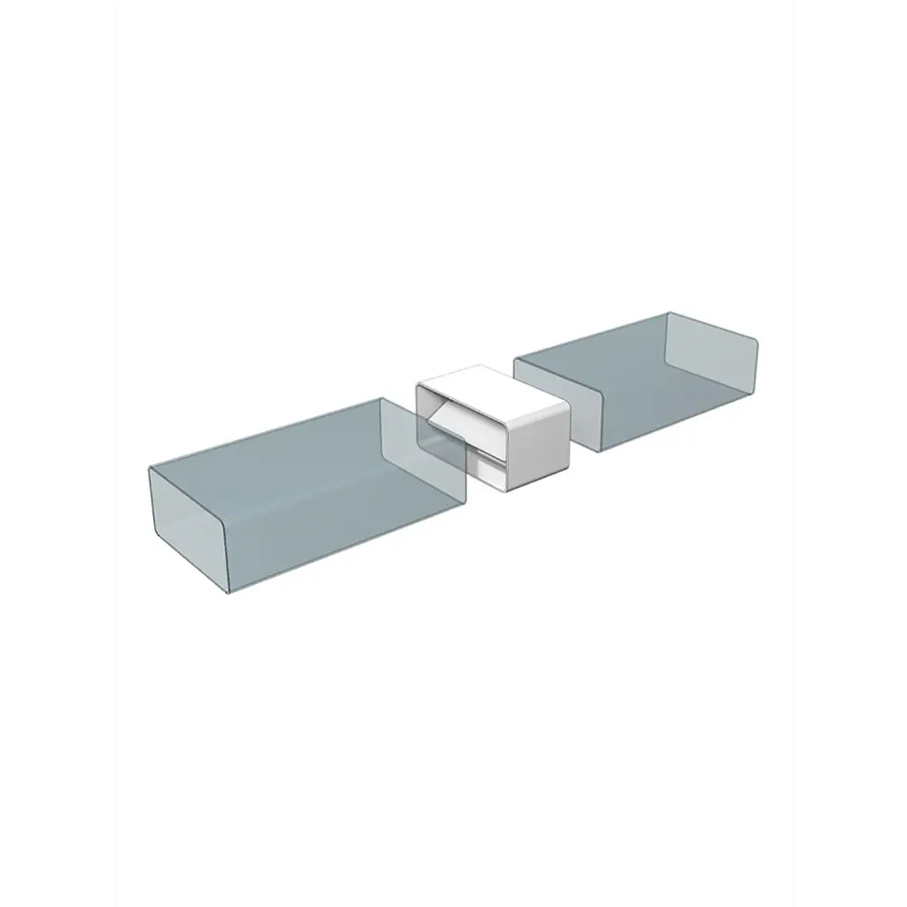Соединители воздуховодов с обратным клапаном Fonet 60x204 мм пластик STLM-2005822 - Вид №4