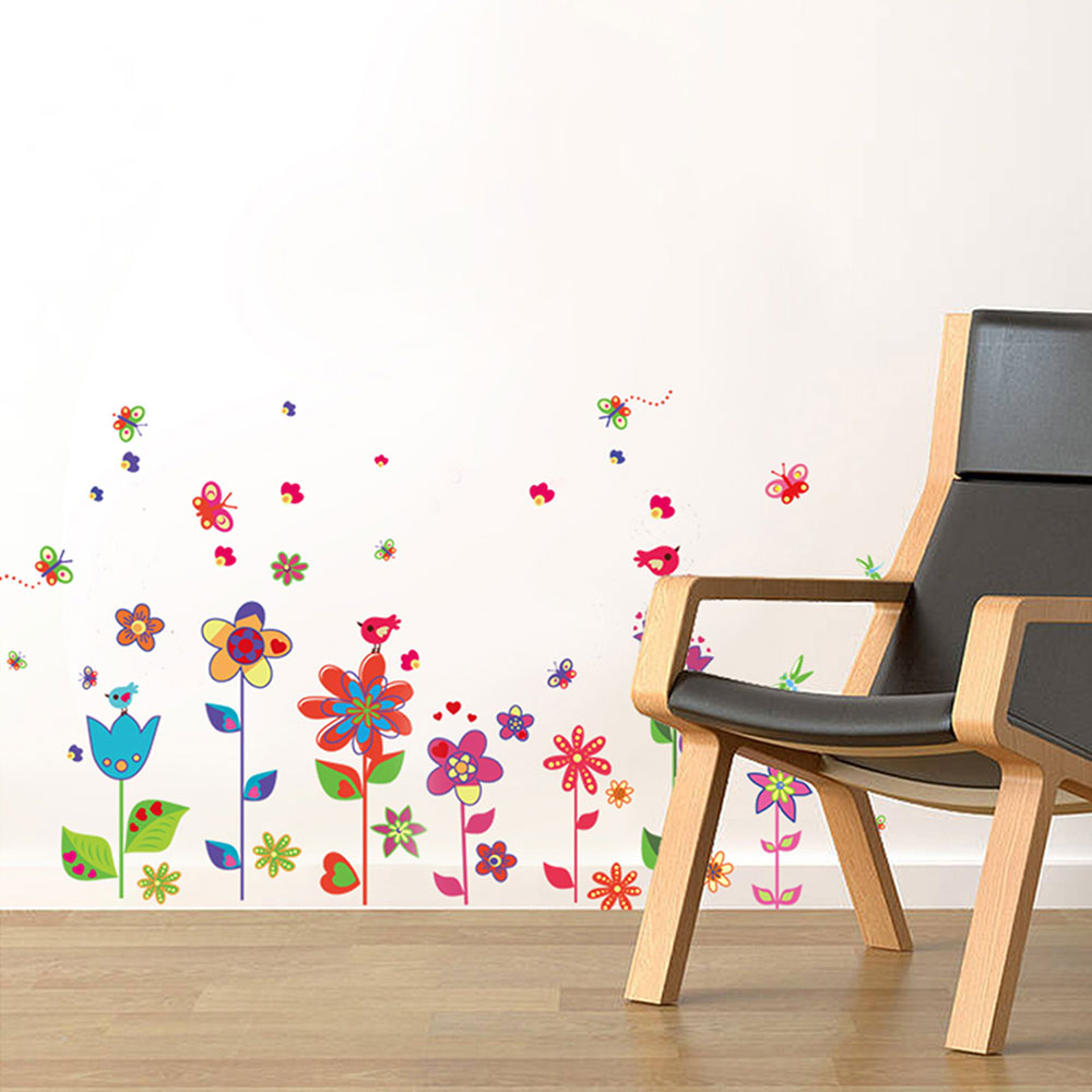 Декор для стен Colorful Flowers Butterflies Walplus WS9015 - Вид №1