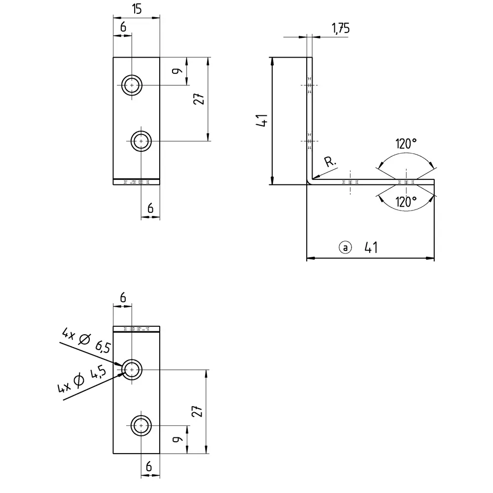 Уголок мебельный KSZ 40x40x15x1.75 желтый цинк 16965771 STLM-2061154 GAH ALBERTS  - Вид №3