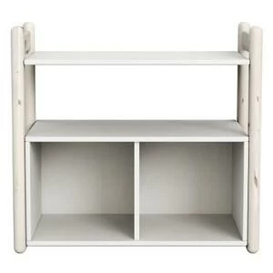 Гарнитур Mini A, 1 полка и 1 книжный шкаф, белый, искусственно состаренный