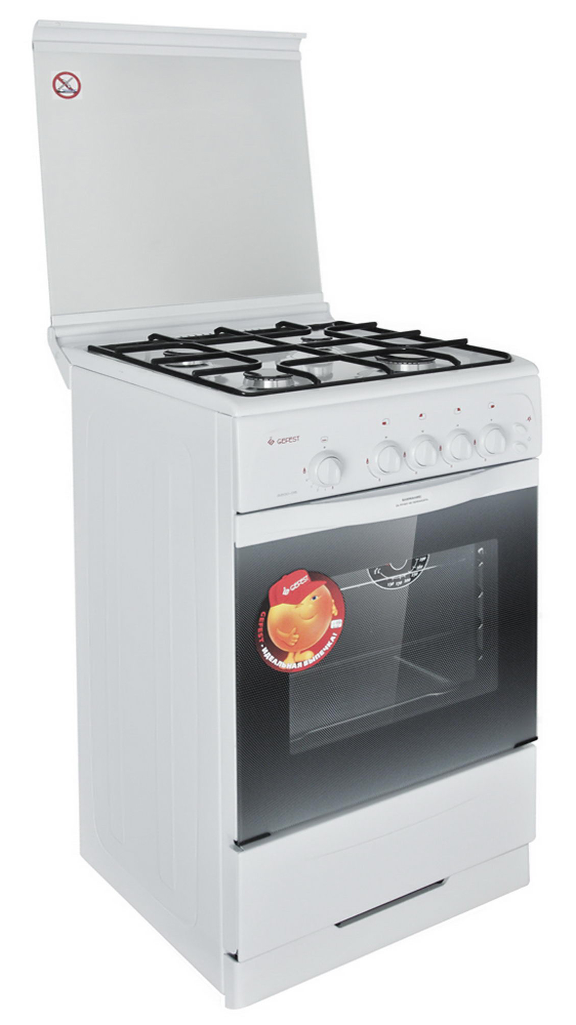 6675786 Газовая плита Gefest 3200-06 К2 белый STDN-0045369 - Вид №2