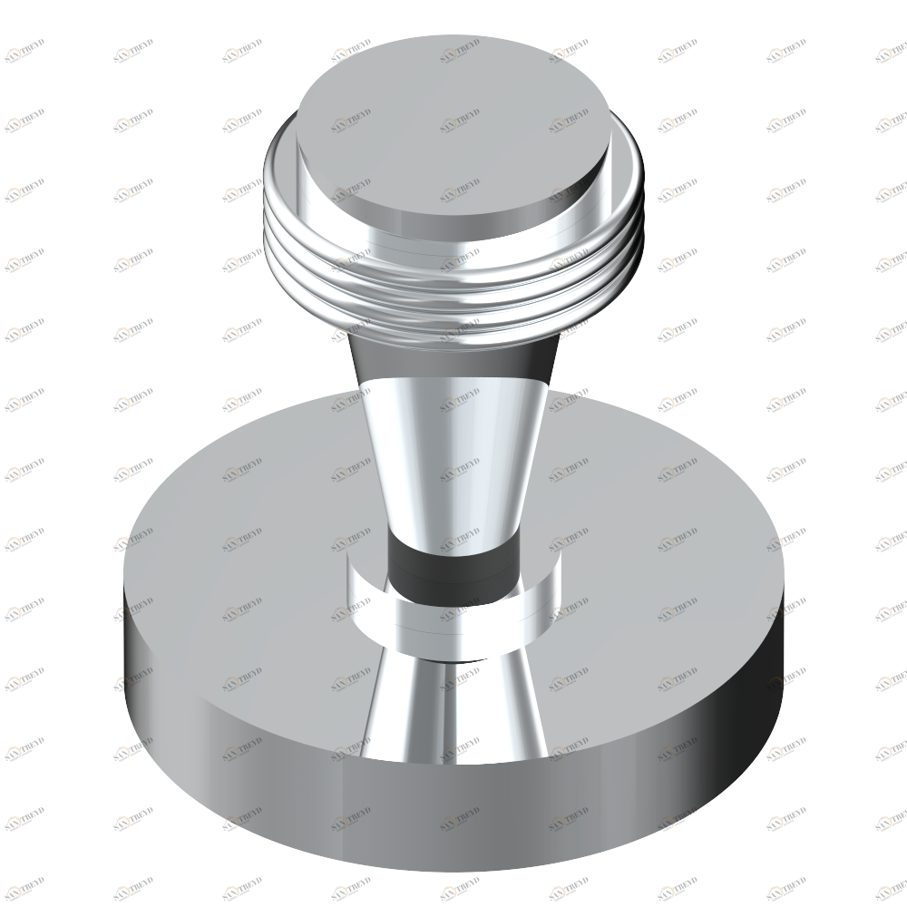 U4B-334 Донный клапан для раковины с внешним штоком управления Thg-paris Diplomate с проточенными кольцами Хром U4B-334 CAT.A