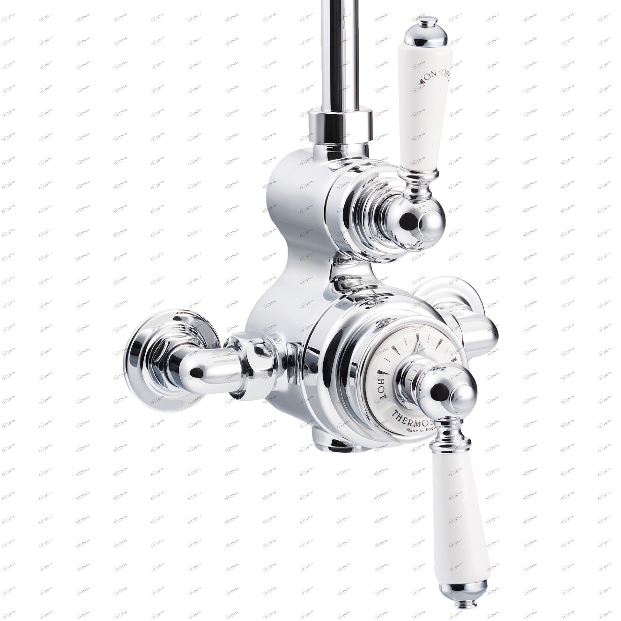 Traditional bathrooms Смеситель для душа термостат с фарфоровой ручкой ASCOT Tb740.514.bn 