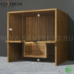 Effegibi AIR BI90600002 Био-сауна. Установка: к стене. Мощность: 6 кВт макс. Размеры: длина 217 см, ширина 162 см. Отделка: осина термообработанная.