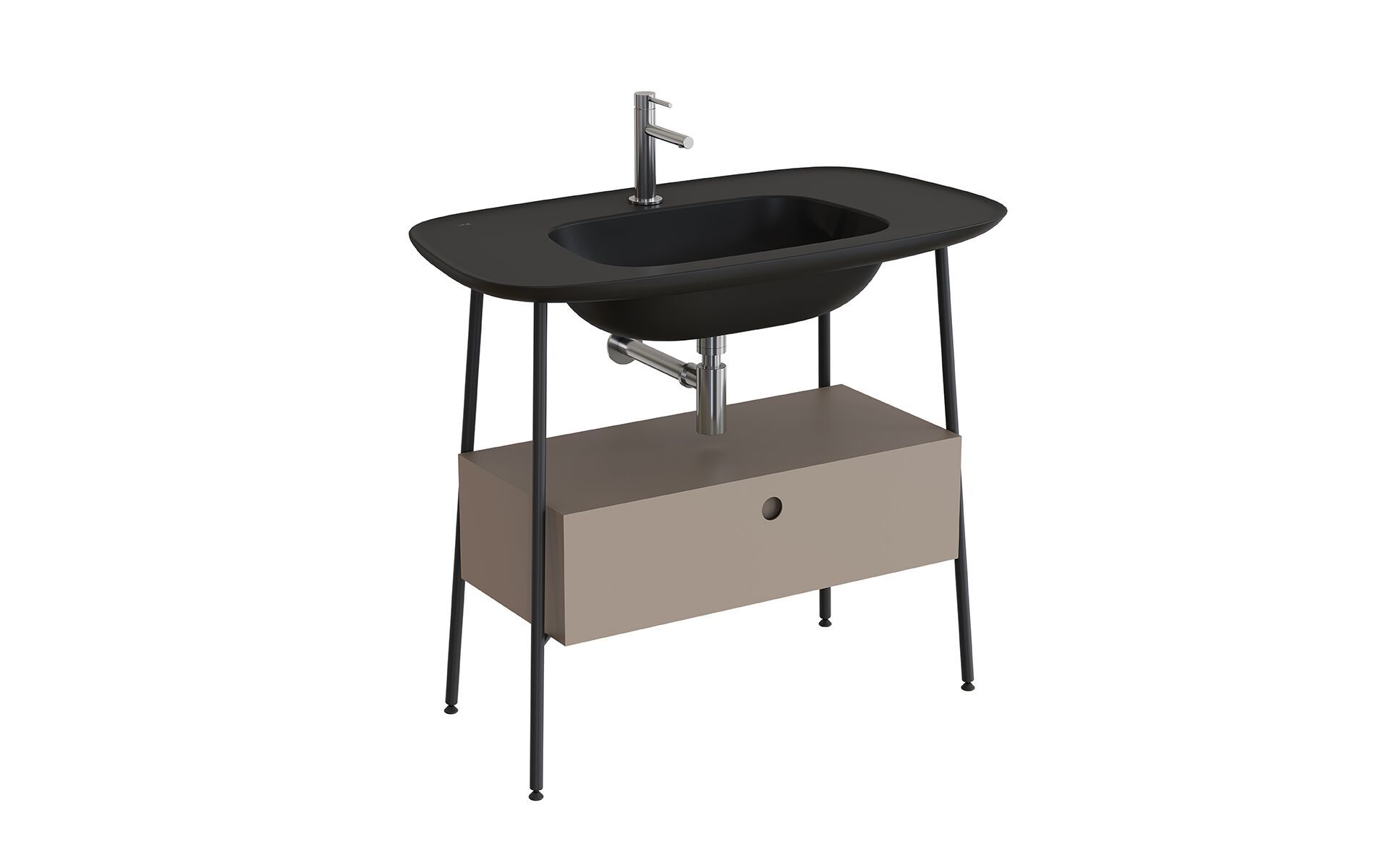 Напольный умывальник со встроенным умывальником VitrA Bathrooms Plural ARCH-00137017 - Вид №2