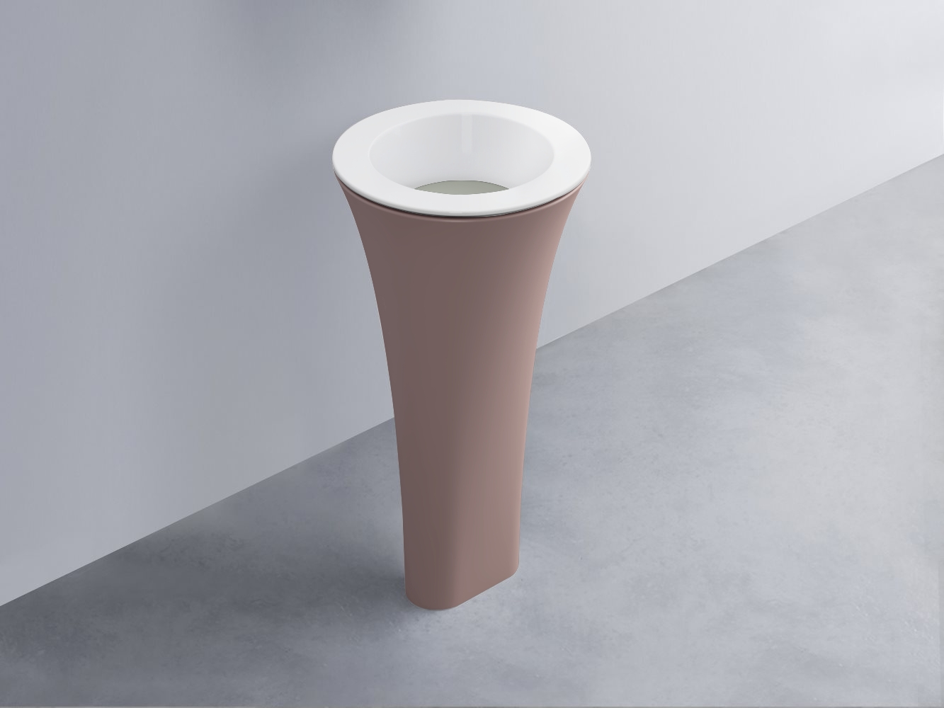 AMLA45-BL+AMPILT-PM+AMCOLT-CP Раковина Amedeo Tondo отдельностоящая cielo Enjoy + Amedeo Ceramica Cielo