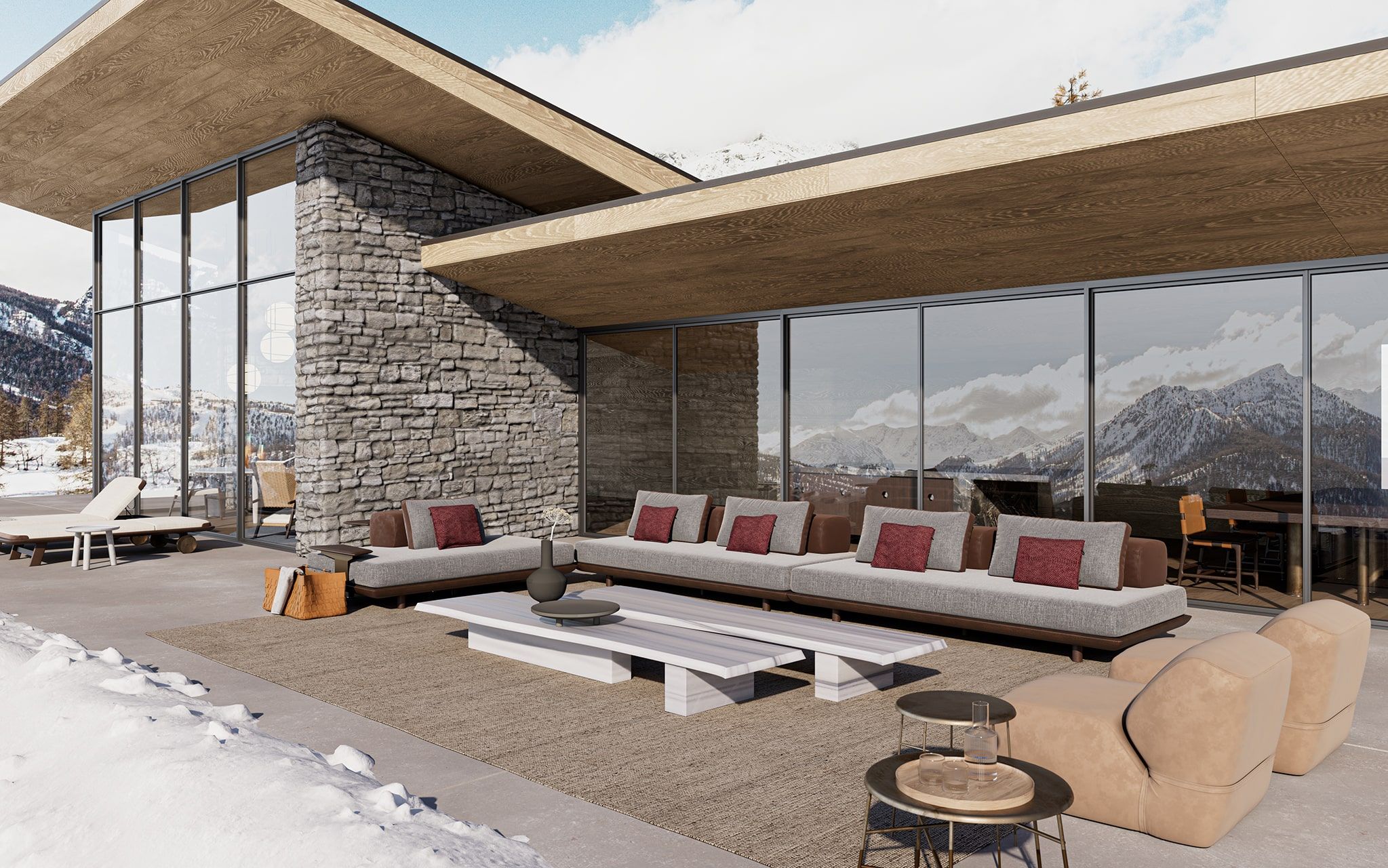 Тканевое садовое кресло Exteta мягкая линия ARCH-00076609 - Вид №5