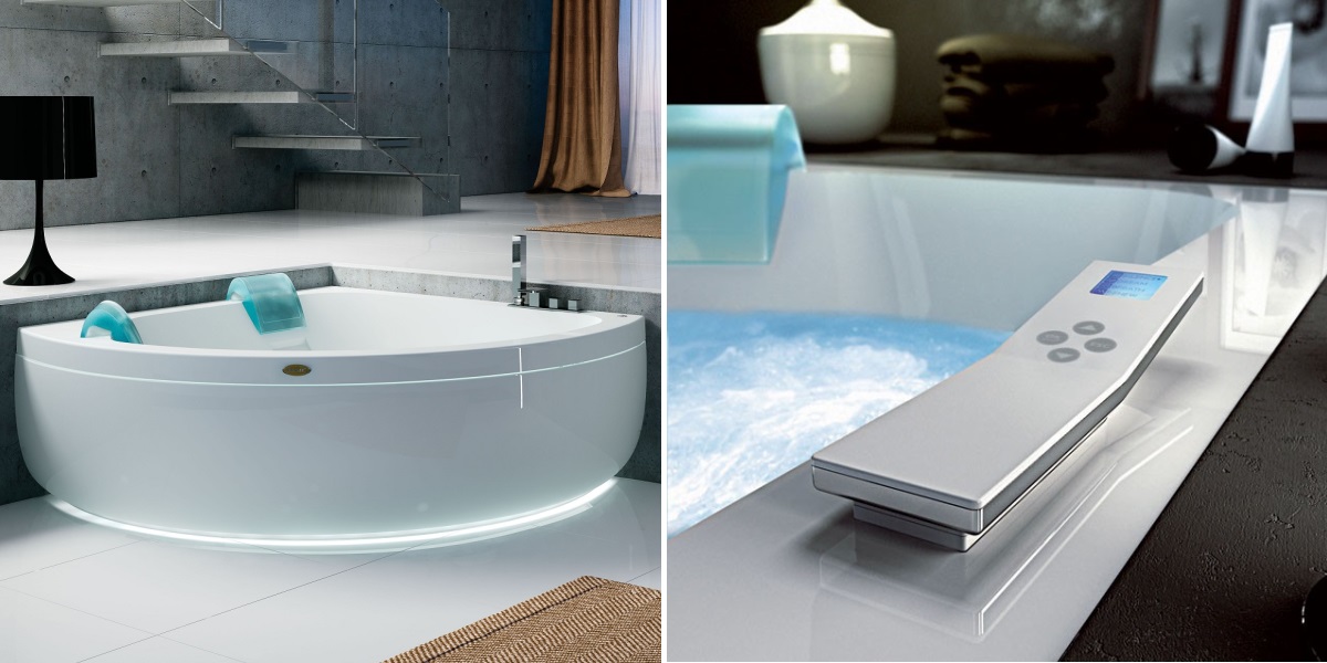 Ванна с гидромассажем "HYDRO FRIENDLY" Aquasoul Corner 155 угловая 9443-696A Jacuzzi 9443696A - Вид №1