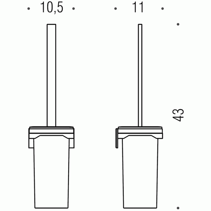 B2907 Ёршик настенный COLOMBO FOREVER Colombo Design - Вид №3
