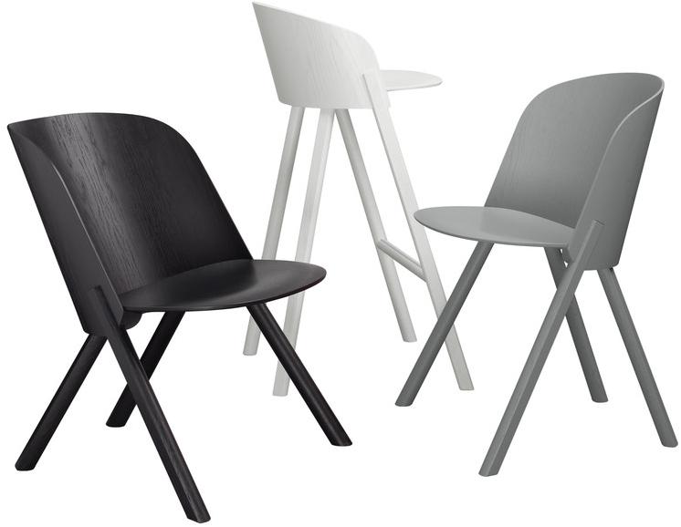 e15 Стул из шпона дуба This that other Ec05  - Вид №1