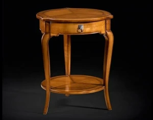 Prestige Круглый деревянный журнальный столик с журнальной стойкой Capricci Cvf012