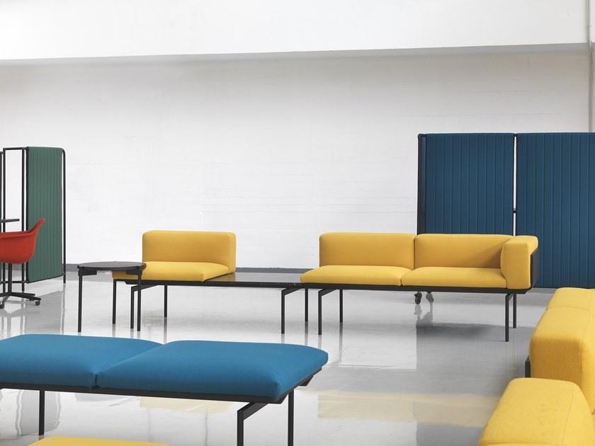 Marelli 3-х местный модульный мягкий диван из ткани в современном стиле sun-id-1425138 - Вид №3