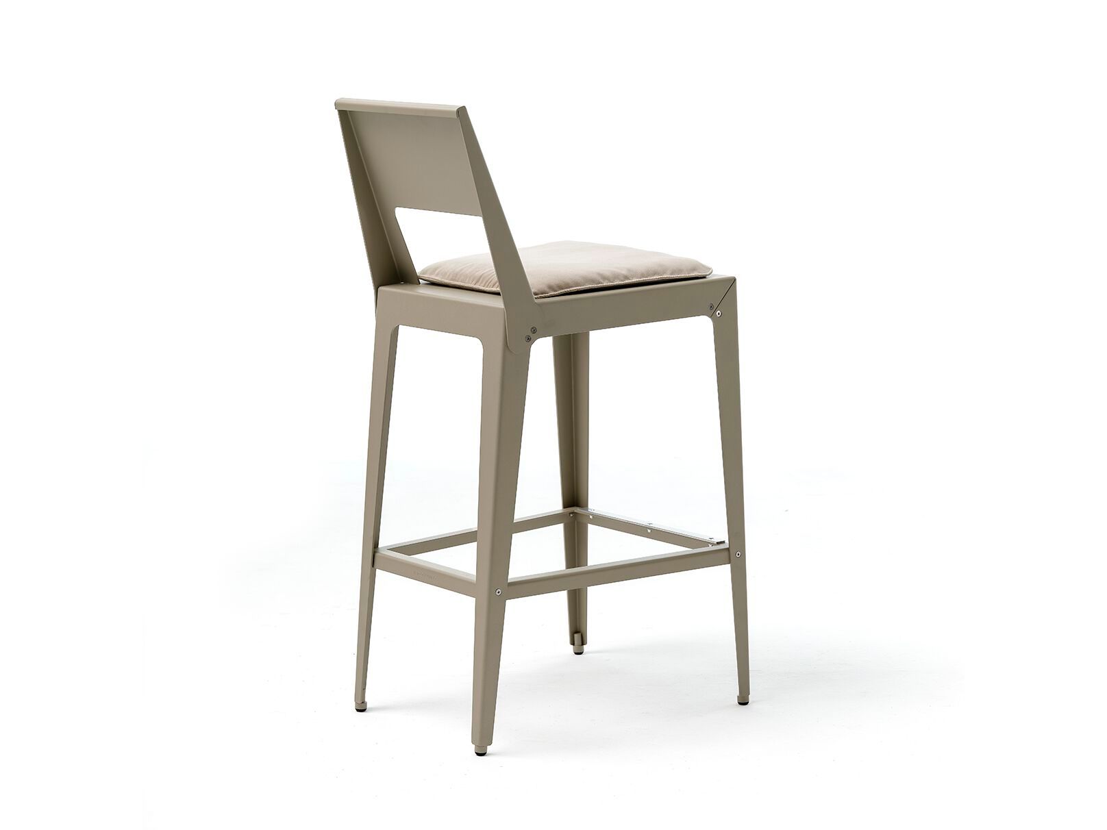 Высокий стул из листового металла с подставкой для ног EPÒNIMO Alu ARCH-00082033 - Вид №4