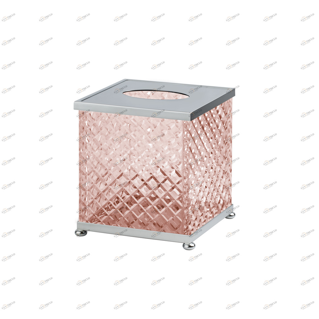 FS08P-651 FS08P-651 Квадратная коробка для салфеток ДОЗАТОРЫ ТКАНЕЙ Cristal & Bronze TISSUE DISPENSERS 