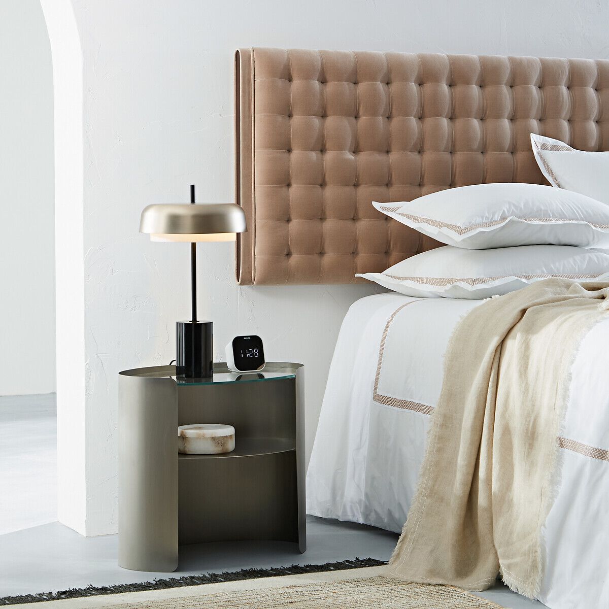 Ткань capitonné изголовье для двуспальной кровати AMPM ALEZAN ARCH-00067522 - Вид №3