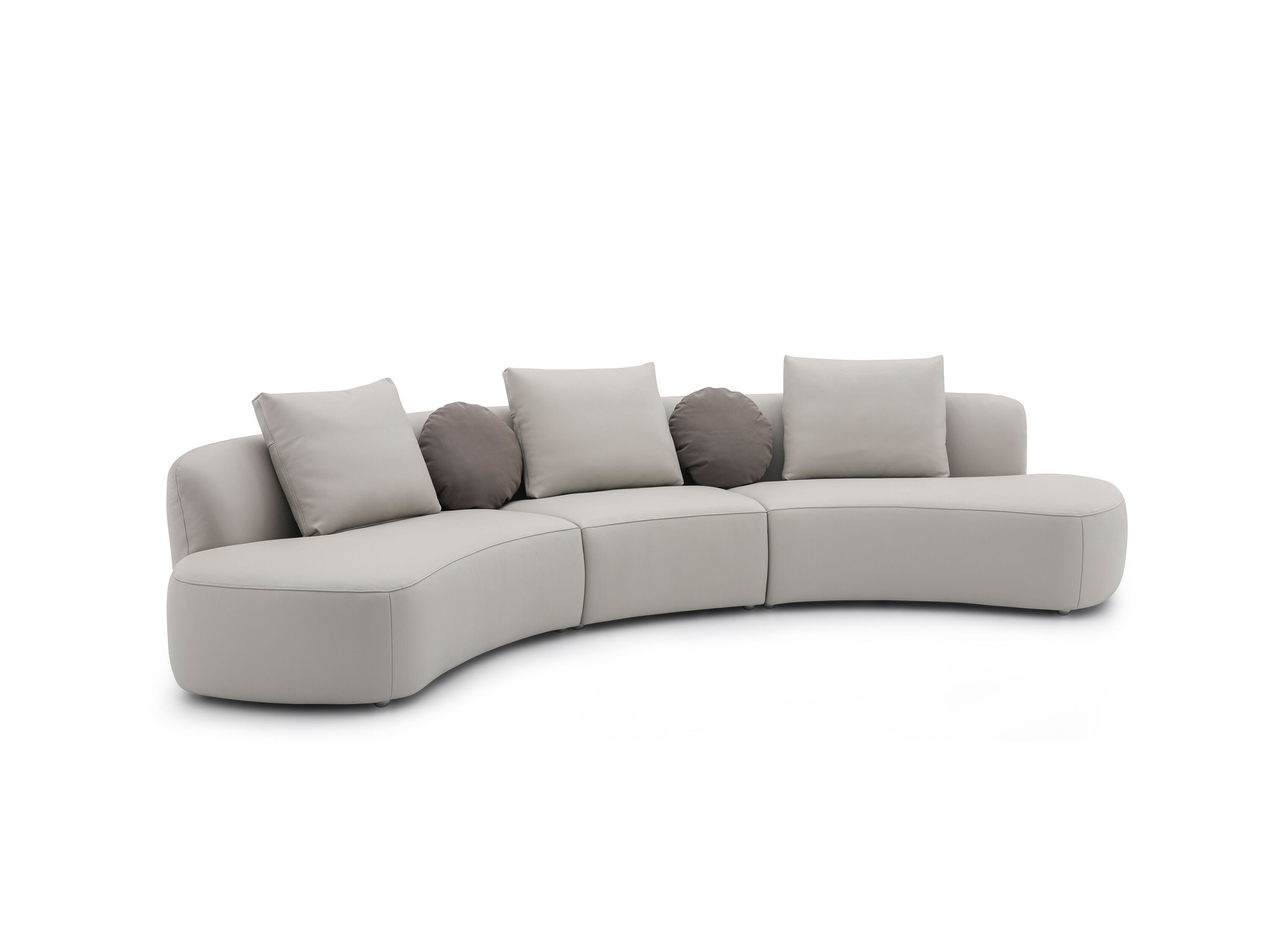 4-местный кожаный модульный изогнутый диван CAMPO DE' FIORI BELLA ARCH-00030047 - Вид №2