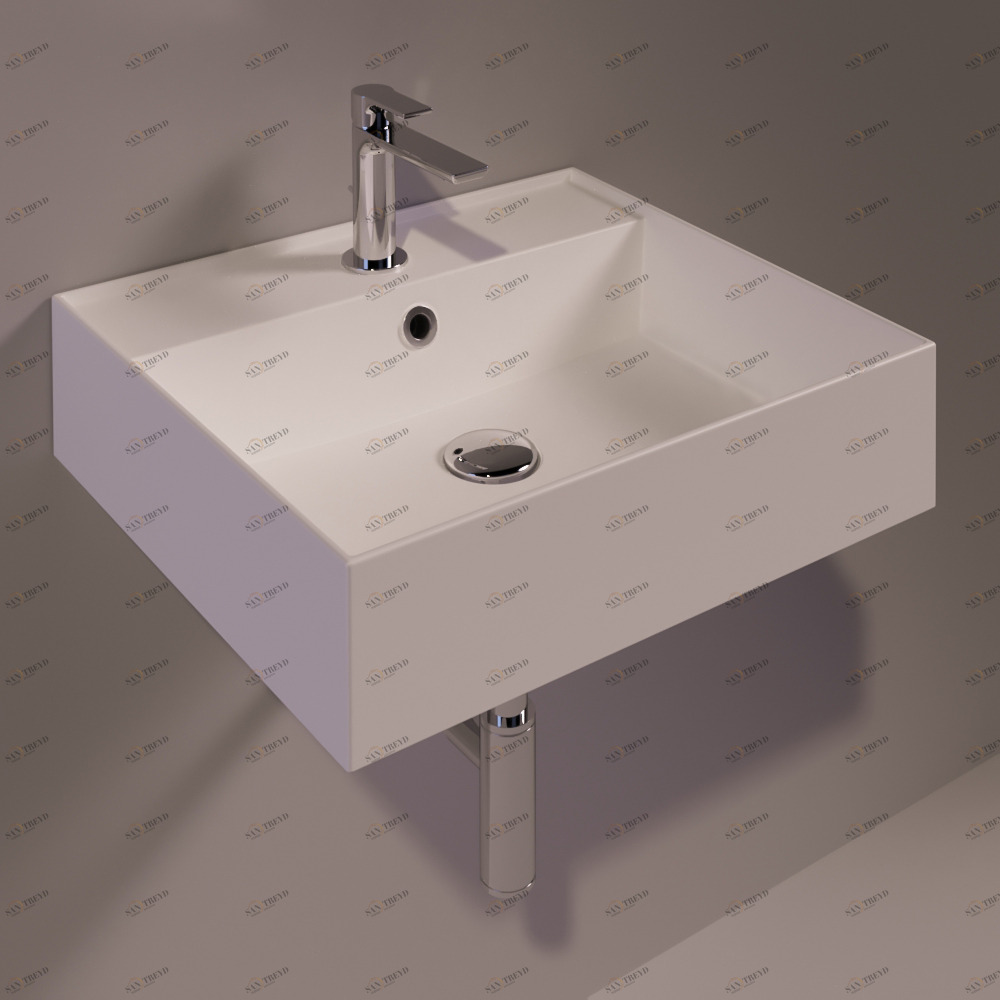 AG51BIANCOMATT Подвесная раковина настенная прямоугольная Simas Agile белая