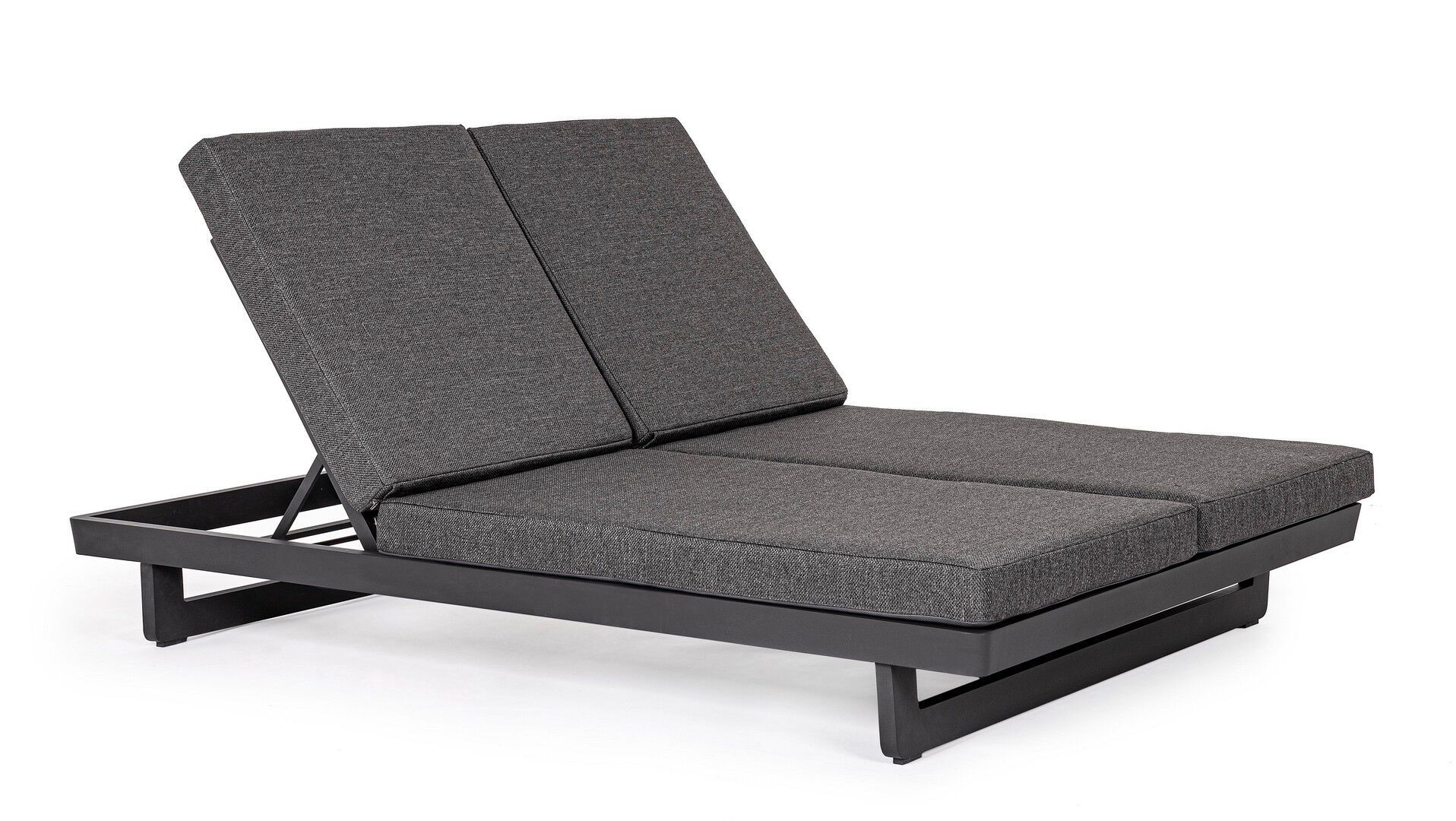 Двуспальная Садовая кровать с откидной спинкой из ткани BIZZOTTO Infinity ARCH-00146057 - Вид №15