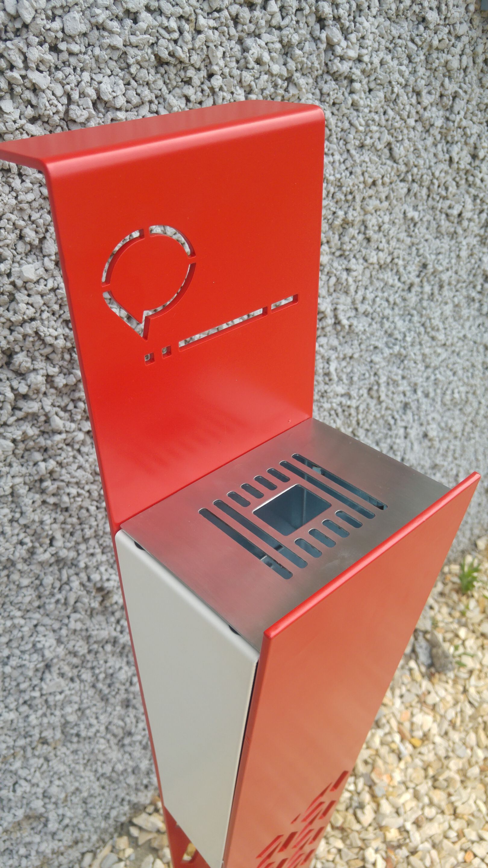 Металлическая напольная пепельница для общественных мест CITYSì GLAX ARCH-00132045 - Вид №8